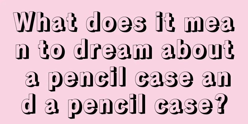 What does it mean to dream about a pencil case and a pencil case?