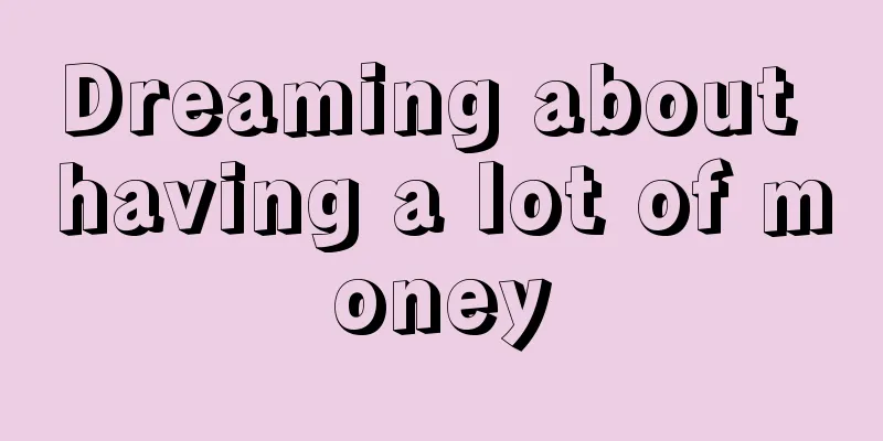 Dreaming about having a lot of money