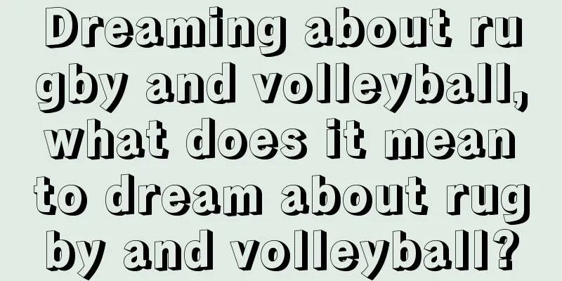 Dreaming about rugby and volleyball, what does it mean to dream about rugby and volleyball?