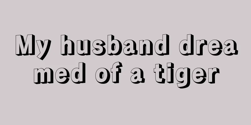 My husband dreamed of a tiger