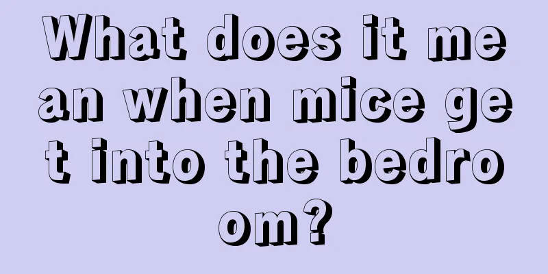 What does it mean when mice get into the bedroom?