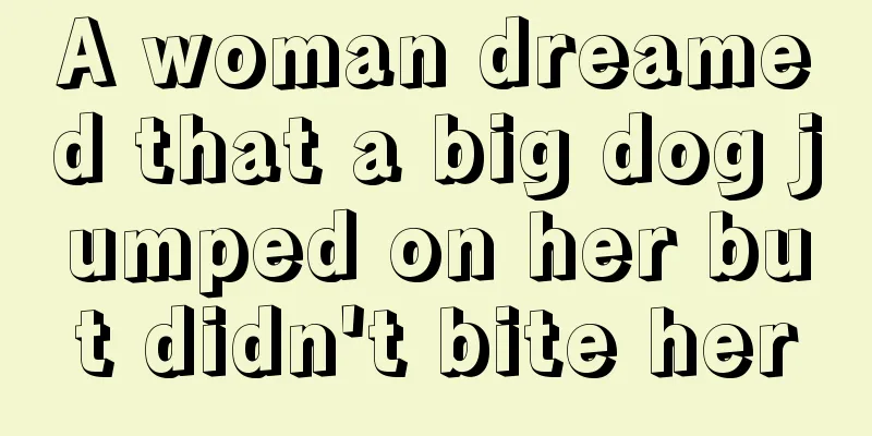 A woman dreamed that a big dog jumped on her but didn't bite her