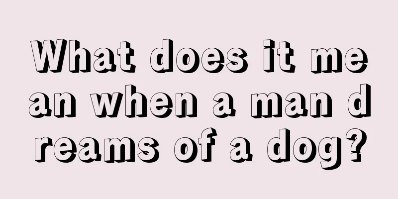 What does it mean when a man dreams of a dog?