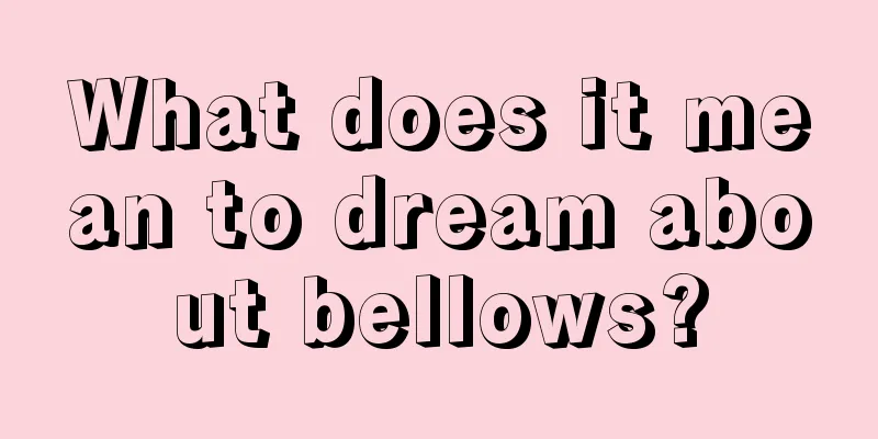 What does it mean to dream about bellows?