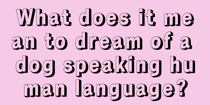 What does it mean to dream of a dog speaking human language?