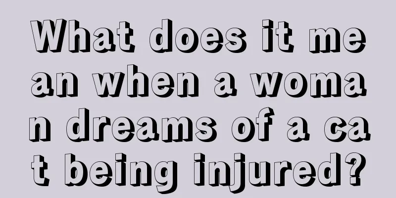 What does it mean when a woman dreams of a cat being injured?