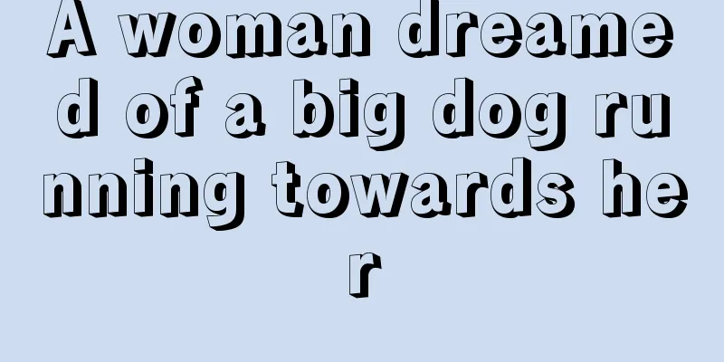 A woman dreamed of a big dog running towards her