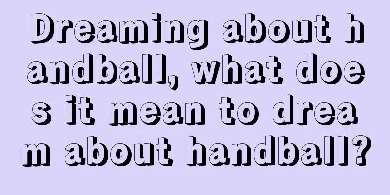 Dreaming about handball, what does it mean to dream about handball?