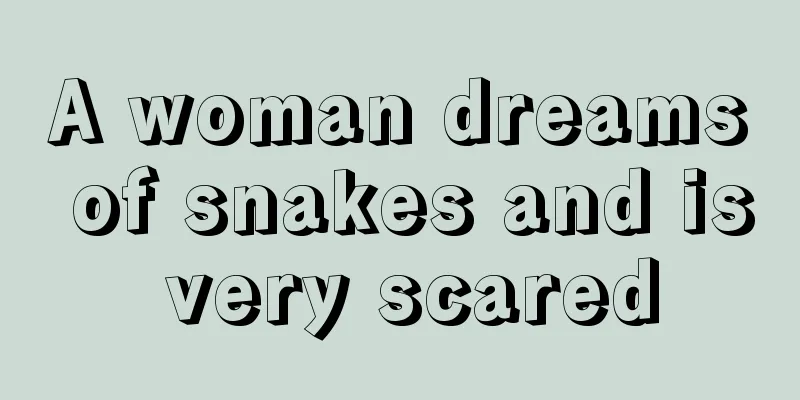 A woman dreams of snakes and is very scared