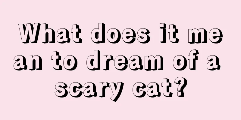 What does it mean to dream of a scary cat?