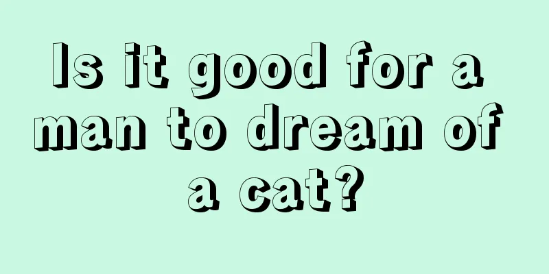 Is it good for a man to dream of a cat?