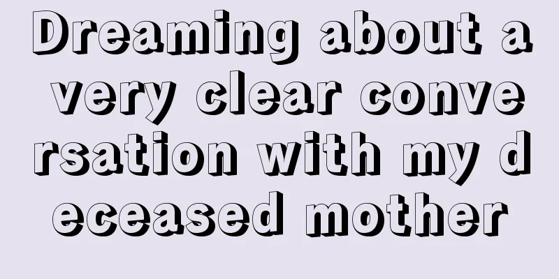 Dreaming about a very clear conversation with my deceased mother