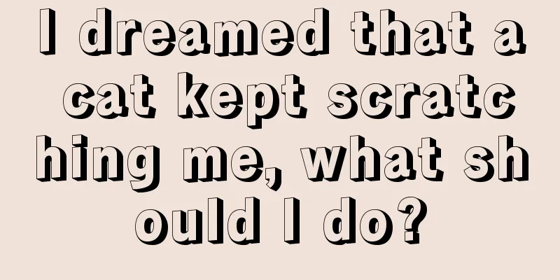 I dreamed that a cat kept scratching me, what should I do?