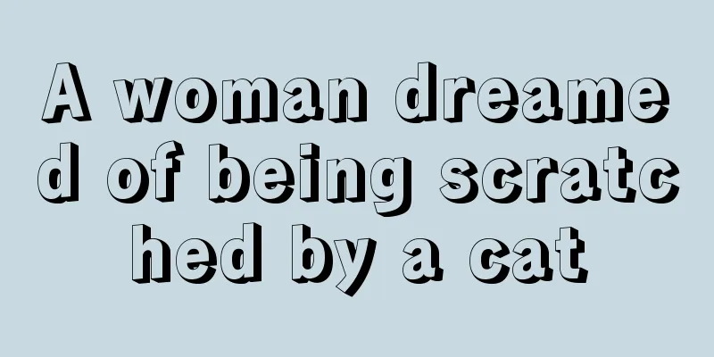 A woman dreamed of being scratched by a cat