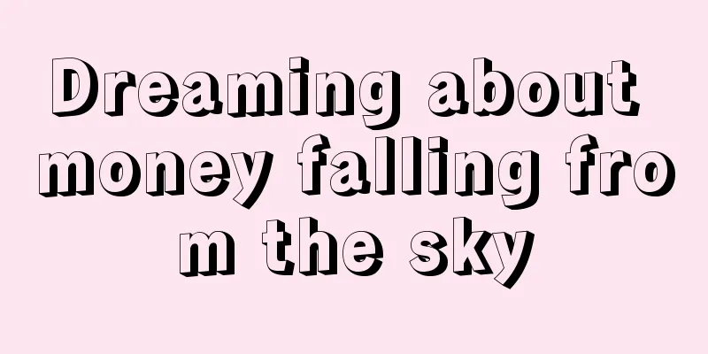 Dreaming about money falling from the sky