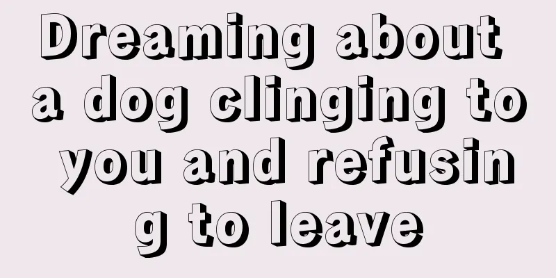 Dreaming about a dog clinging to you and refusing to leave