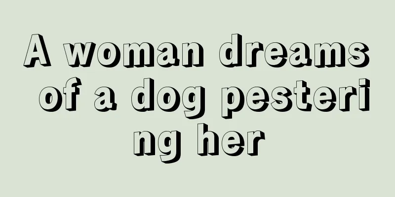 A woman dreams of a dog pestering her