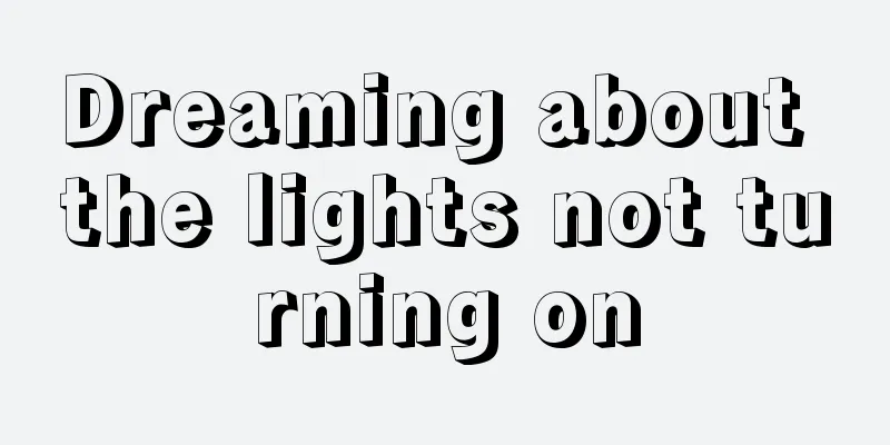 Dreaming about the lights not turning on