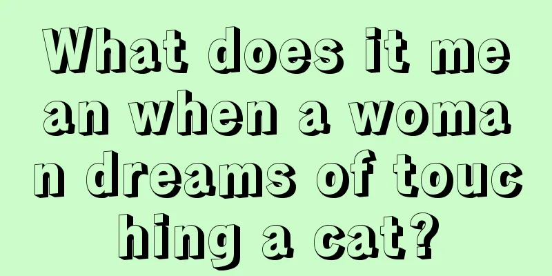 What does it mean when a woman dreams of touching a cat?