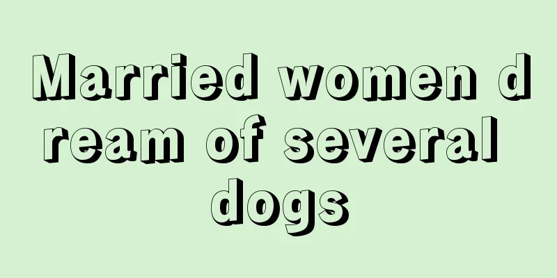 Married women dream of several dogs