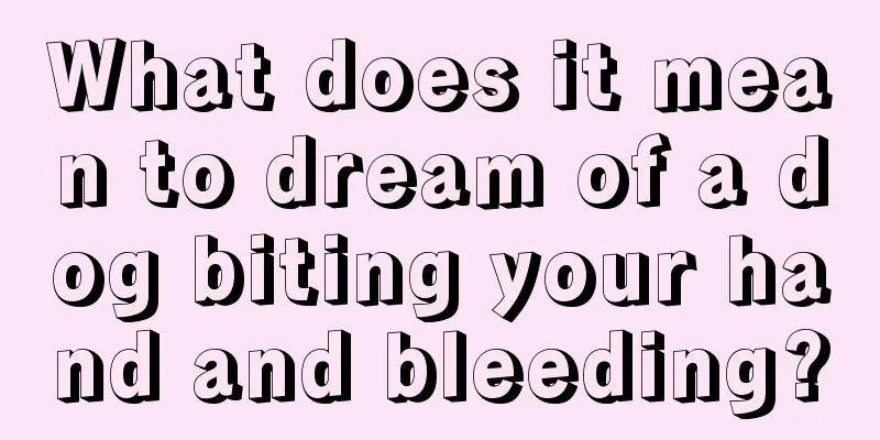 What does it mean to dream of a dog biting your hand and bleeding?