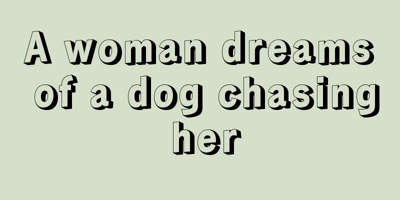 A woman dreams of a dog chasing her