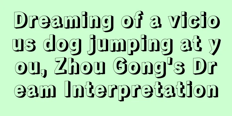 Dreaming of a vicious dog jumping at you, Zhou Gong's Dream Interpretation