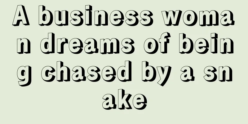 A business woman dreams of being chased by a snake