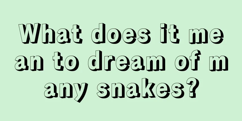 What does it mean to dream of many snakes?