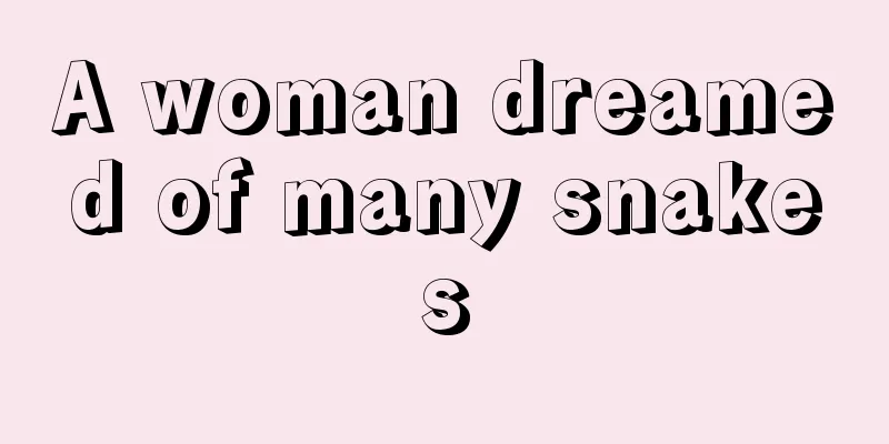 A woman dreamed of many snakes