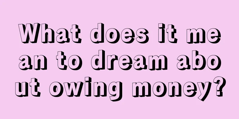 What does it mean to dream about owing money?