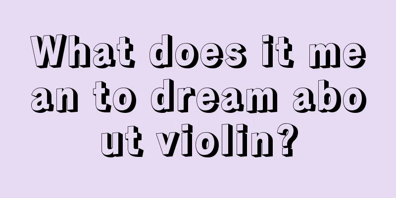 What does it mean to dream about violin?