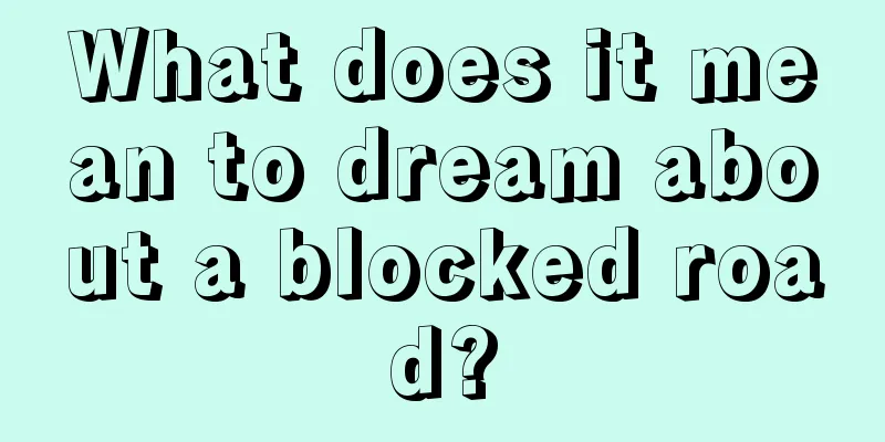 What does it mean to dream about a blocked road?