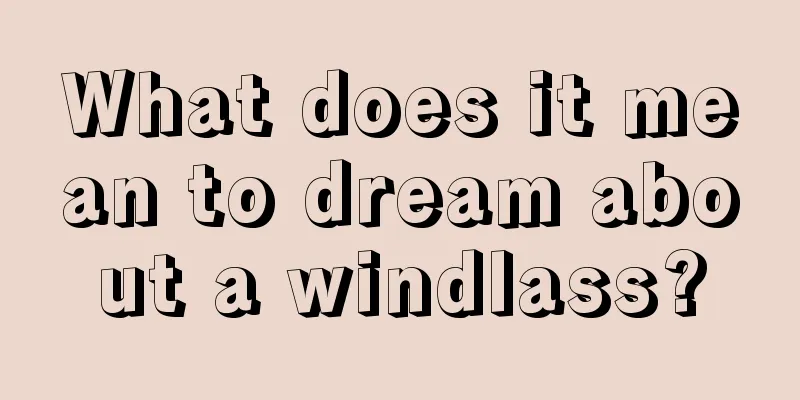 What does it mean to dream about a windlass?