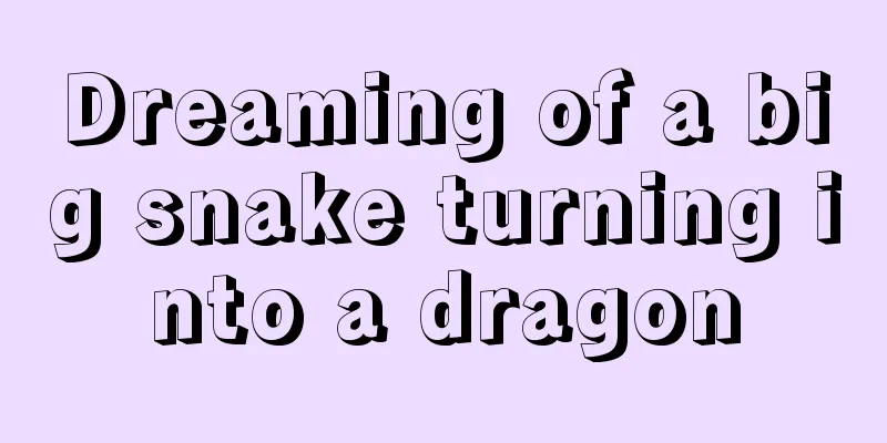 Dreaming of a big snake turning into a dragon