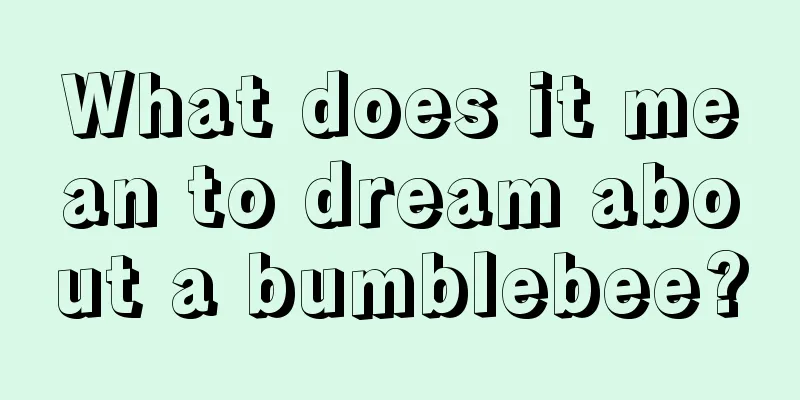 What does it mean to dream about a bumblebee?