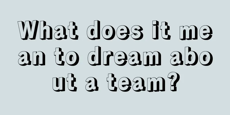 What does it mean to dream about a team?