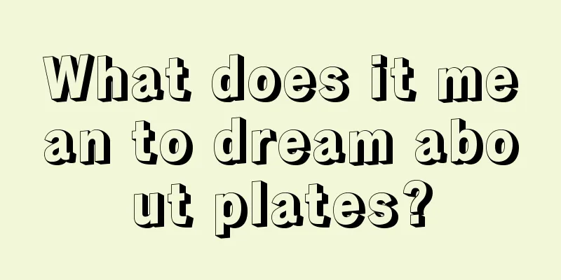 What does it mean to dream about plates?