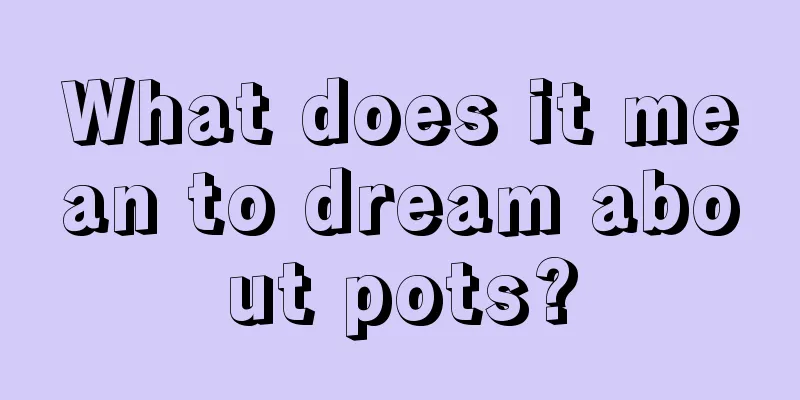 What does it mean to dream about pots?