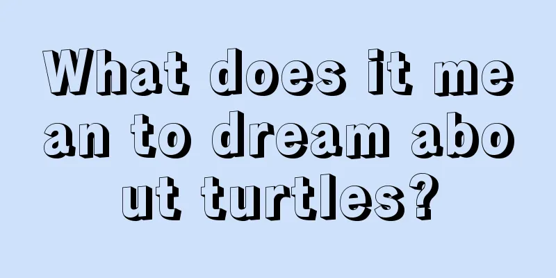 What does it mean to dream about turtles?