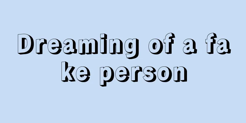 Dreaming of a fake person