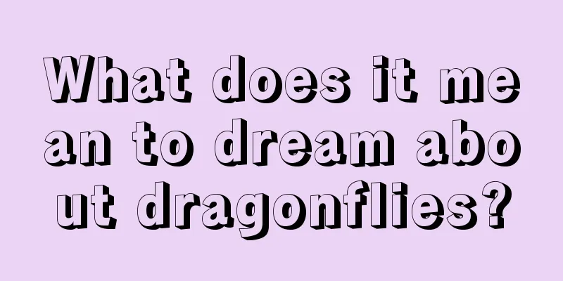 What does it mean to dream about dragonflies?