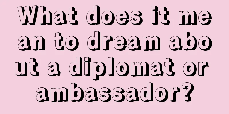 What does it mean to dream about a diplomat or ambassador?