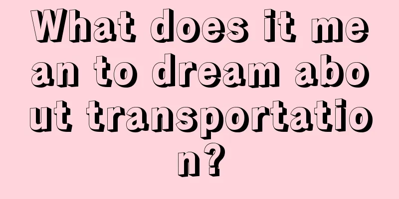 What does it mean to dream about transportation?