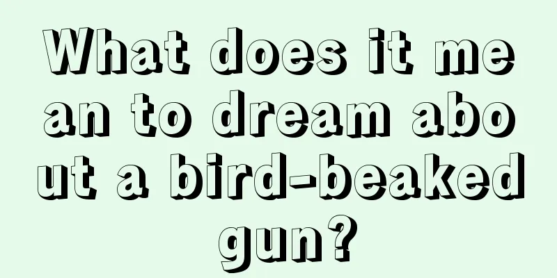 What does it mean to dream about a bird-beaked gun?