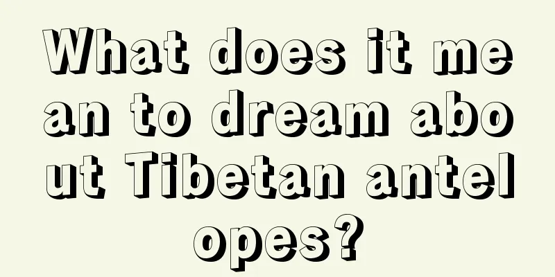 What does it mean to dream about Tibetan antelopes?