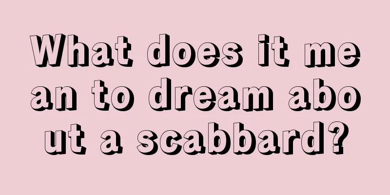 What does it mean to dream about a scabbard?