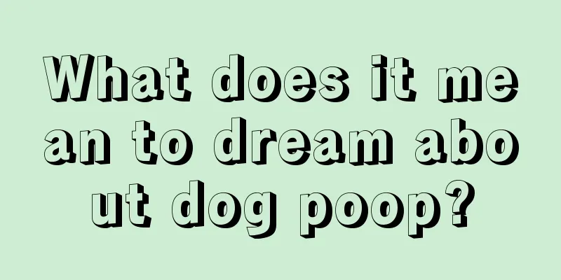 What does it mean to dream about dog poop?