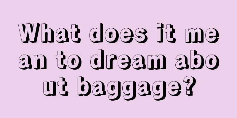 What does it mean to dream about baggage?