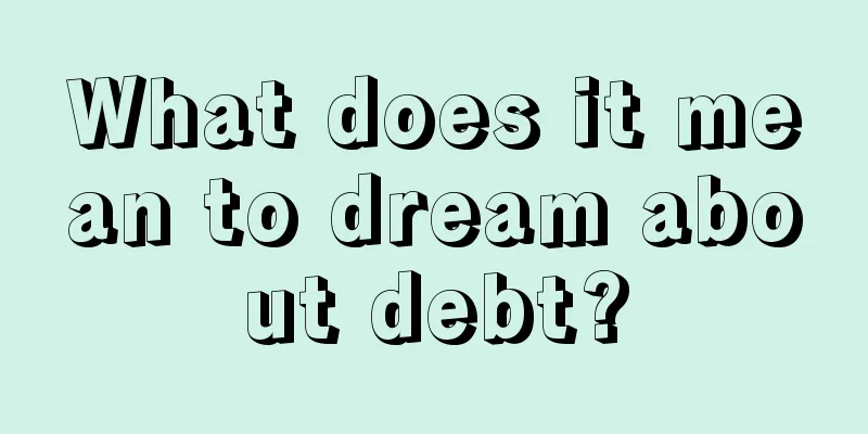 What does it mean to dream about debt?